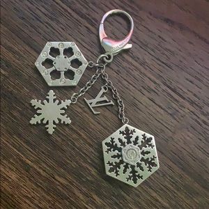 Louis Vuitton flocon snowflake handbag Charm
